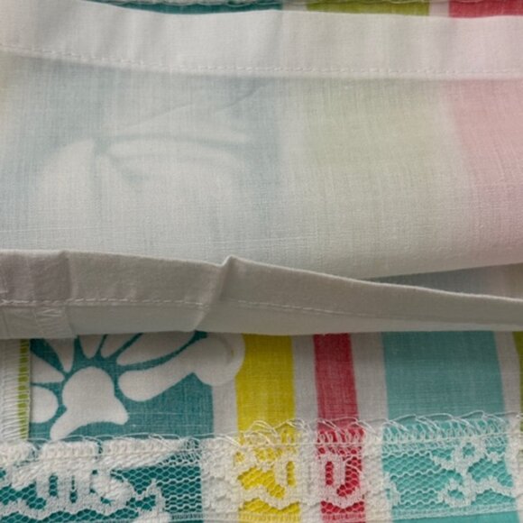 Vintage Lilly Pulitzer Mini Skirt Colorful Cotton Coastal Shell Stripe Print 4 - Picture 3 of 4